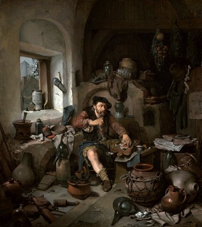 Der Alchemist von Cornelis Pietersz Bega